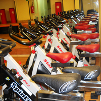 Le bike della Palestra Fit world club Salerno